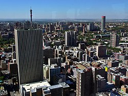 Panorama del centro di Johannesburg