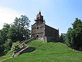 Church of the Visitation of the Blessed Virgin Mary at the top