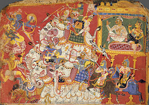 Krishna Battles the Armies of the Demon Naraka...