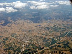 Въздушна снимка на града от 5 km