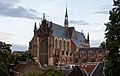 Leyde, l'église (Hooglandse kerk) depuis le Burcht