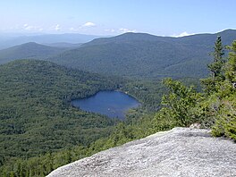 View of Lonesome Lake from Cannon Mountain