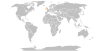 Location map for Malawi and the United Kingdom.