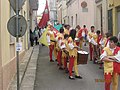 I musici durante una manifestazione ad Alezio nel 2008