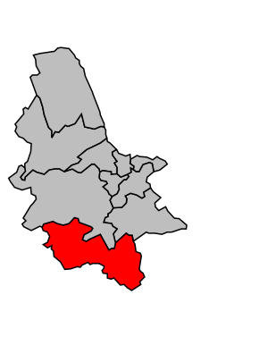 Kanton na mapě arrondissementu Saint-Omer