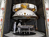 Mars 2020 spacecraft thermal vacuum test PIA23263- D2019 0426 G2775 (cropped).jpg