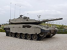 Merkava Mark 4 main battle tank is equipped with a digital C4IS battle-management system. MerkavaMk4 ZE001m.jpg