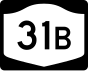 New York State Route 31B marker