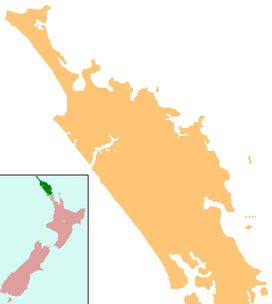 Brynderwyn Range is located in Northland Region