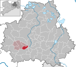 Läget för kommunen Ohorn i Bautzen