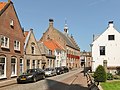 Oudewater, l'ancient hôtel de ville dans la rue