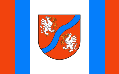 Flaga gminy Mszana Dolna