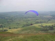 File:Paraglider launch Mam Tor.ogv