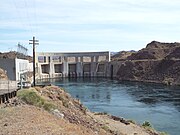 The Parker Dam as viewed from California.