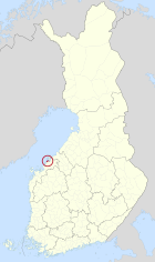 Lage von Jakobstad in Finnland