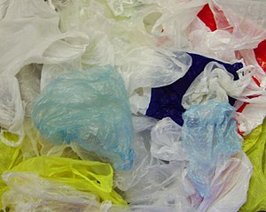 Thin plastic shopping bags