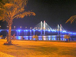 Ponte que liga Aracaju &agrave; Barra dos Coqueiros