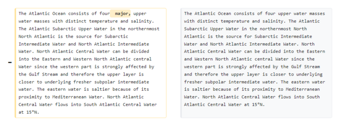 Proposed design -- deletion in two columns