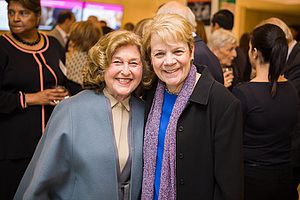 Rheda Becker (TFA Baltimore Board Member) - Marin Alsop (Music Director, Baltimore Symphony Orchestra) (30235247261).jpg