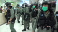 晚上7时37分，防暴警察进入大埔超级城内驱散市民