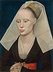 Kvinnoporträtt av Rogier van der Weyden 1463.