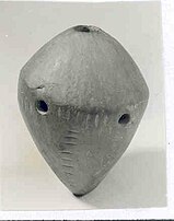 The Neolithic Runik Ocarina is the oldest musical instrument found in Kosovo to date and one of the oldest in Europe. Runik Ocarina.jpg