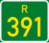 Regional route R391 shield