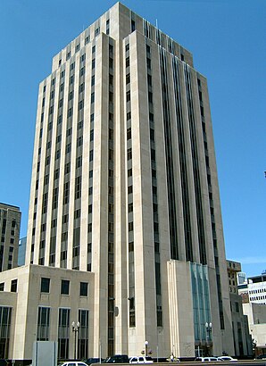 Ramsey City Hall und Ramsey County Courthouse, seit 1983 im NRHP gelistet[1]