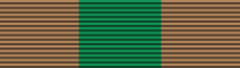Undress ribbon for a member of the Saskatchewan Order of Merit Saskatchewan Order of Merit ribbon bar 2005.svg