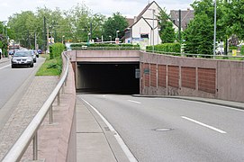 Westportal Nordröhre: Stadtseitige Ausfahrt