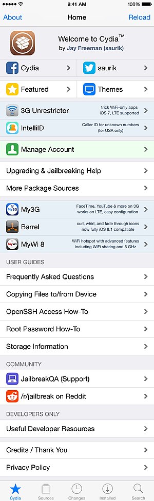 Cydia Store的截图