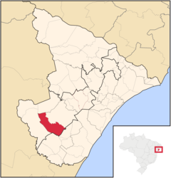 Riachão do Dantas – Mappa