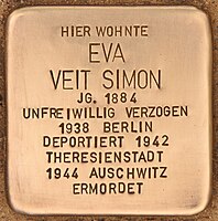 Stolperstein Eva Veit Simon, Gransee