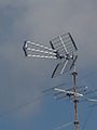 Detsimeeterlaineala (UHF) antenn koos meeterlaineala (VHF) antenniga