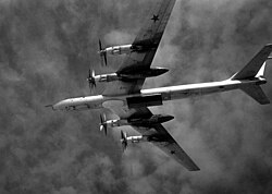 Tu-95 Bear F with open weapons bay 1987.JPEG