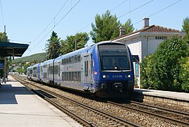 A TER PACA SNCF Class Z 23500 in Bandol on the Marseille-Ventmiglia railway line.