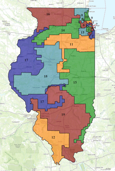Округа Конгресса США в штате Иллинойс, 2003–2013 гг.