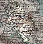 Беюк-Веди (Беюкъ-Веди) на карте Эриванского уезда Эриванской губернии