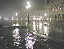 Venise en période d'acqua alta