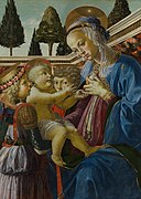 アンドレア・デル・ヴェロッキオ『聖母子と二人の天使』1467年-1469年頃 ナショナル・ギャラリー所蔵