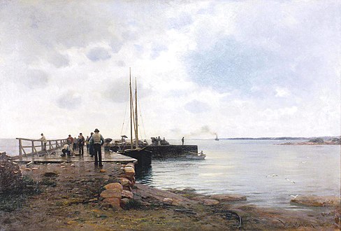 Victor Westerholm, Eckerön postilaituri 1885.