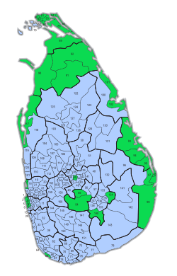 Wahlkreiskarte Praesidentschaft Sri Lanka 2010.svg