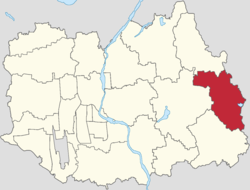 Location of Zhang Town within Shunyi District