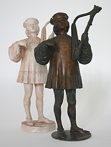 Émile Fernand-Dubois, Le Joueur de Harpe, plâtre et bronze.