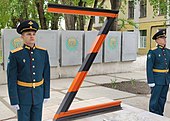 A "Z" war monument in Yekaterinburg with a guard of honor Pamiatnik <<Z>> 1.jpg