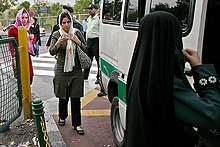 Women escorted to the van of the Guidance Police for dress code violation gsht rshd dr mydn wnkh 11.jpg