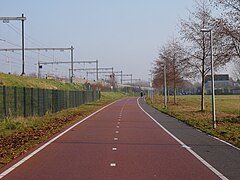 Almere Stad, Streckenabschnitt entlang des Odeonparks