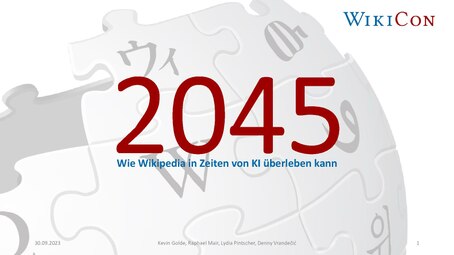 Impulsvortrag und Leitfragen zur Diskussion auf der WikiCon 2023
