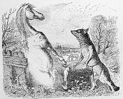 Image illustrative de l’article Le Cheval et le Loup
