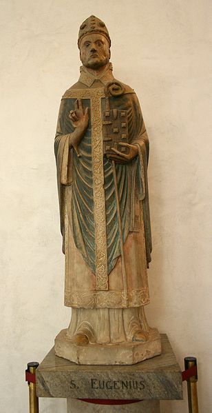 Den hellige Eugenius av Kartago, statue i kirkemuseet i Sant&#8217;Eustorgio i Milano